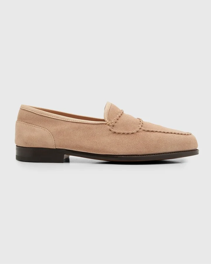 Men's Bath Suede Penny Loafers