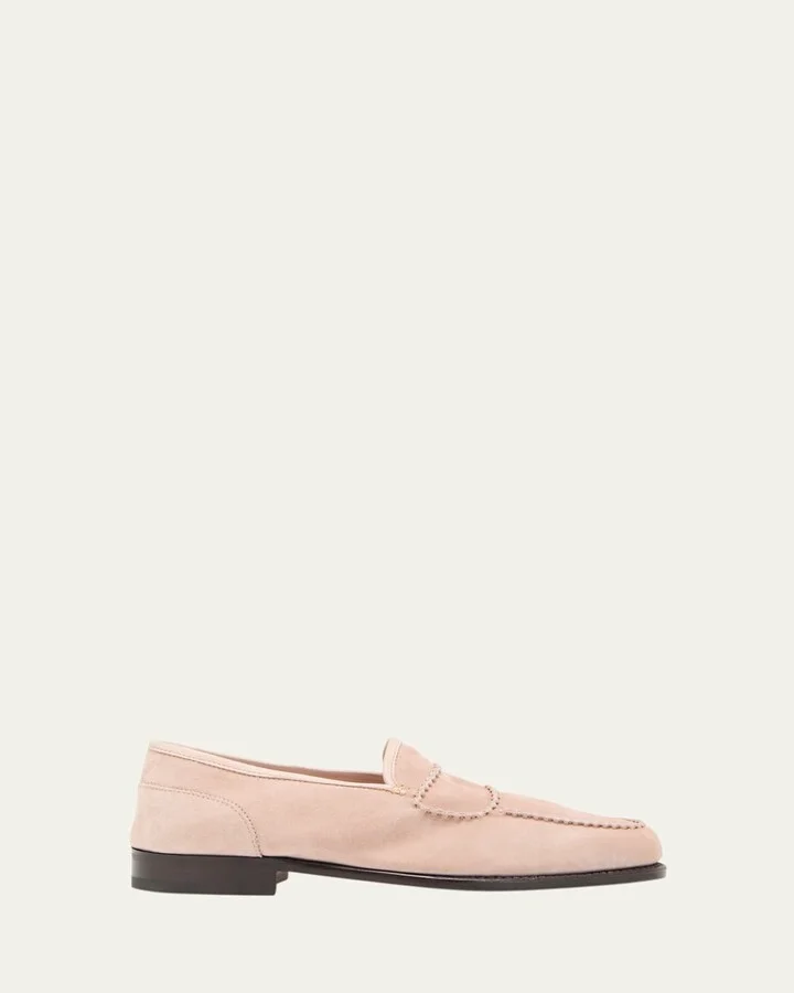 Men's Bath Suede Penny Loafers