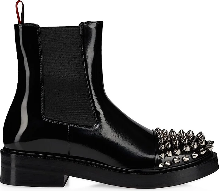 Men's Battersea Leather Chelsea Booties - Black - Size 7