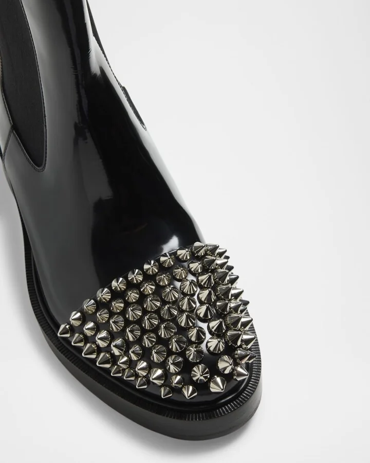 Men's Battersea Leather Chelsea Boots with Spikes - Image 3