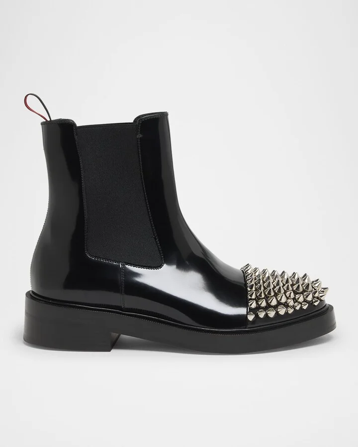 Men's Battersea Leather Chelsea Boots with Spikes