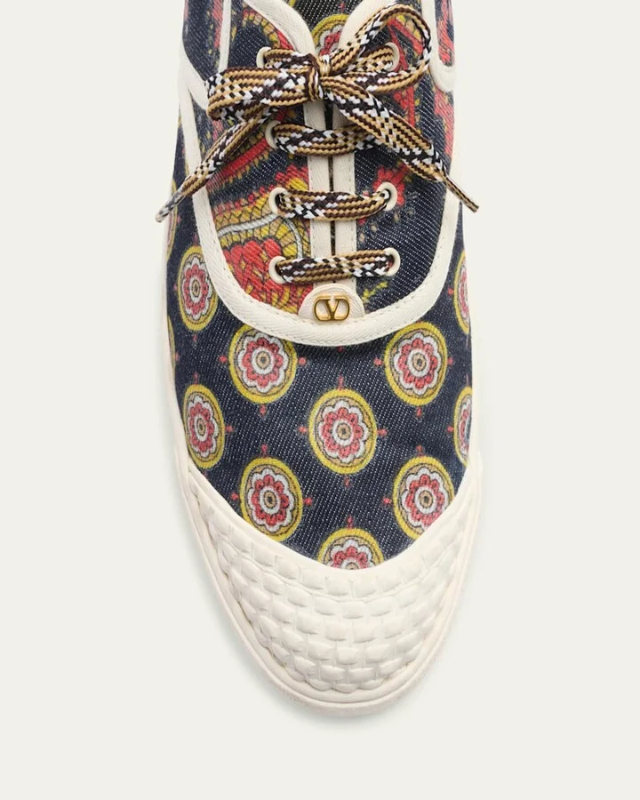 Men's Bay By Bay Voyage Imaginaire Denim Low-Top Sneakers - Image 3