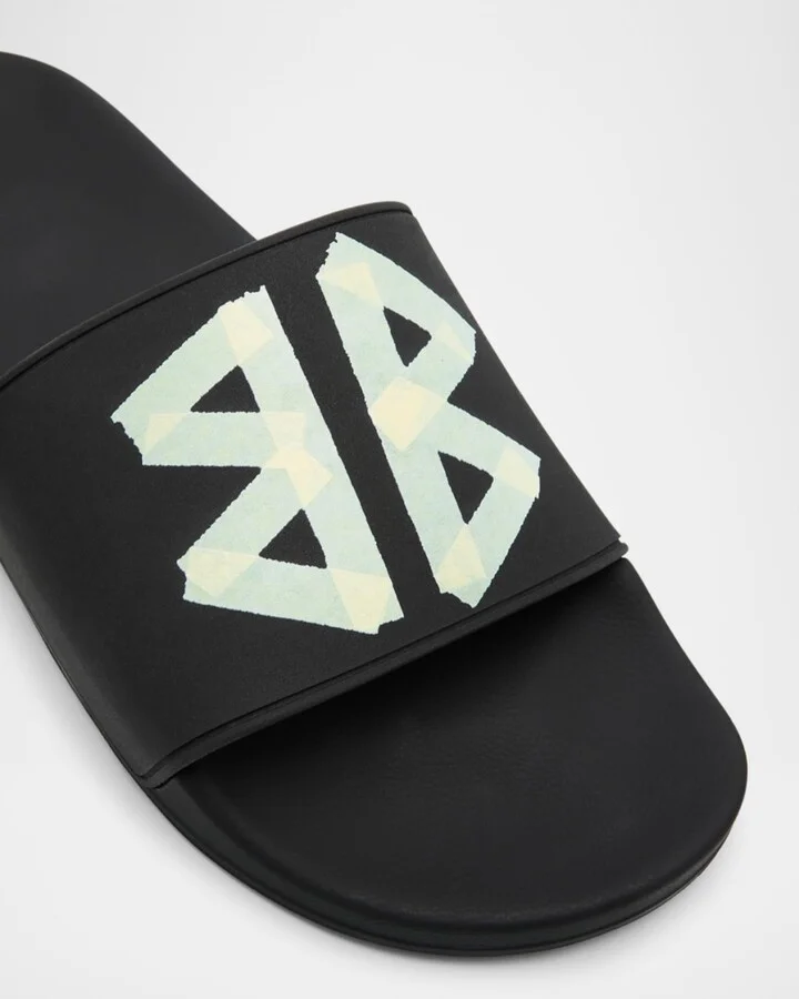 Men's BB Logo Pool Slide Sandals - Image 4