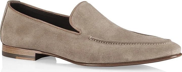 Men's Beamon Suede Leather Loafers - Grey - Size 7 - Image 2