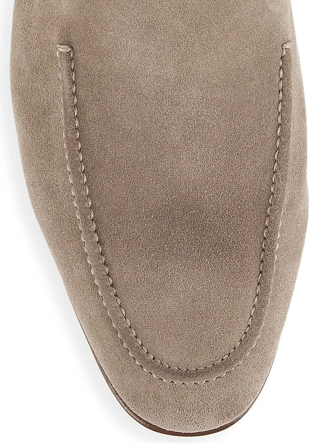 Men's Beamon Suede Leather Loafers - Grey - Size 7 - Image 4