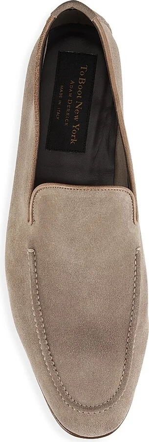 Men's Beamon Suede Leather Loafers - Grey - Size 7 - Image 5