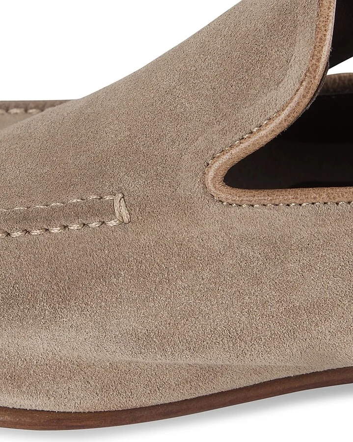 Men's Beamon Suede Leather Loafers - Grey - Size 7 - Image 6