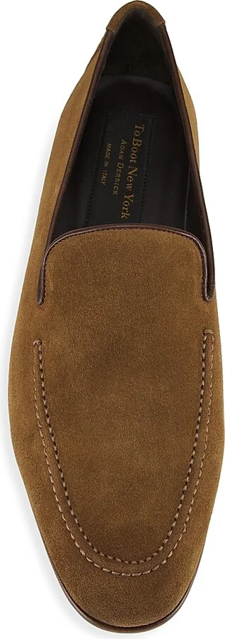 Men's Beamon Suede Leather Loafers - Grey - Size 7 - Image 10