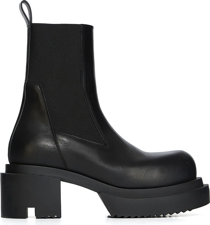 Men's Beatle Bogun Leather Chelsea Boots - Black - Size 11