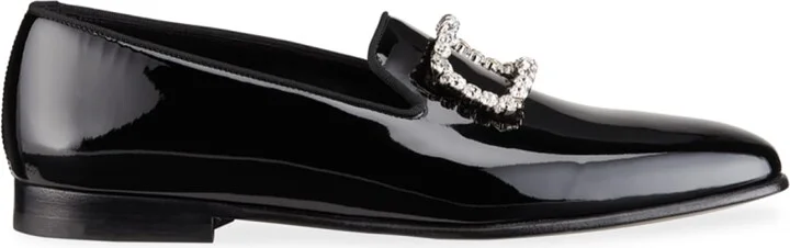 Men's Beau Brummell Mariocc Patent Crystal Buckle Slippers - Image 2