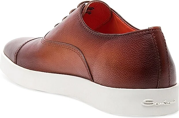 Men's Behemoth Leather Lace-Up Dress Shoes - Brown - Size 7 - Image 3
