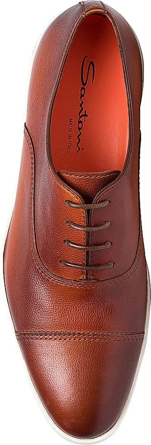 Men's Behemoth Leather Lace-Up Dress Shoes - Brown - Size 7 - Image 5