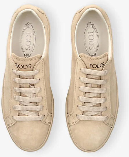 Mens Beige Comb Allacciata Cassetta Suede Low-Top Trainers Eur 46 / 12 Uk Men - Image 2
