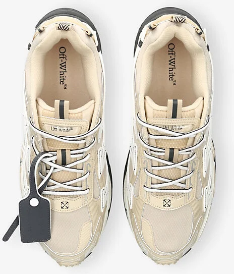 Mens Beige Comb Be Right Back Mixed-Textile Low-Top Trainers Eur 45 / 11 Uk Men - Image 2