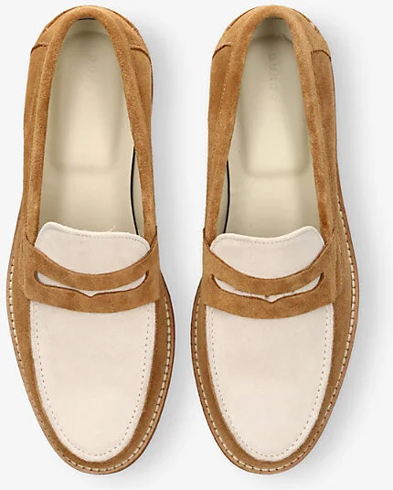 Mens Beige Comb Wilde Suede Loafers Eur 44 / 10 Uk Men - Image 2