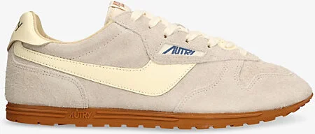 Mens Beige Comb Windspin Low-Top Suede Runner Trainers Eur 44 / 10 Uk Men