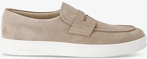Mens Beige Nailsea Slip-On Suede Loafers Eur 43.5 / 9.5 Uk Men