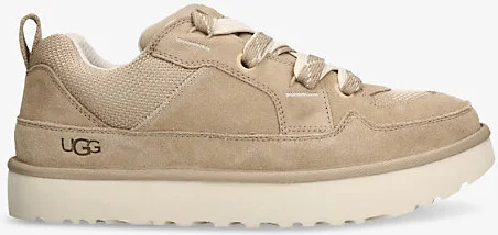 Mens Beige Oth Lo Lowmel Suede Low-Top Trainers Eur 43 / 9 Uk Men