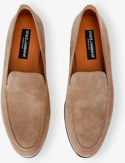 Mens Beige Vivaldi Suede Loafers Eur 46 / 12 Uk Men - Image 2