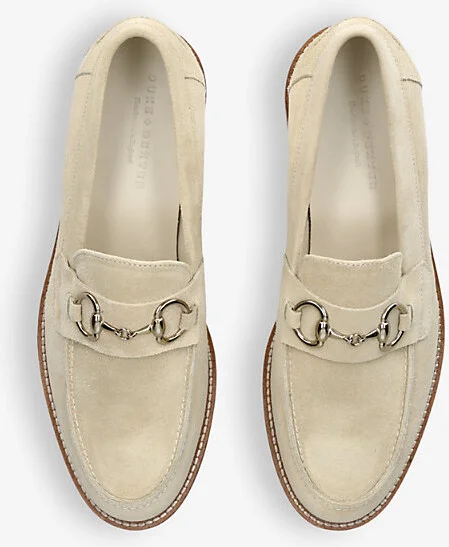 Mens Beige Wilde Horse-Bit Leather Loafers Eur 42 / 8 Uk Men - Image 2