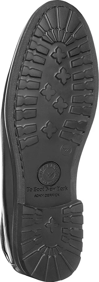 Men's Belfast Leather Penny Loafers - Nero - Size 7 - Image 4