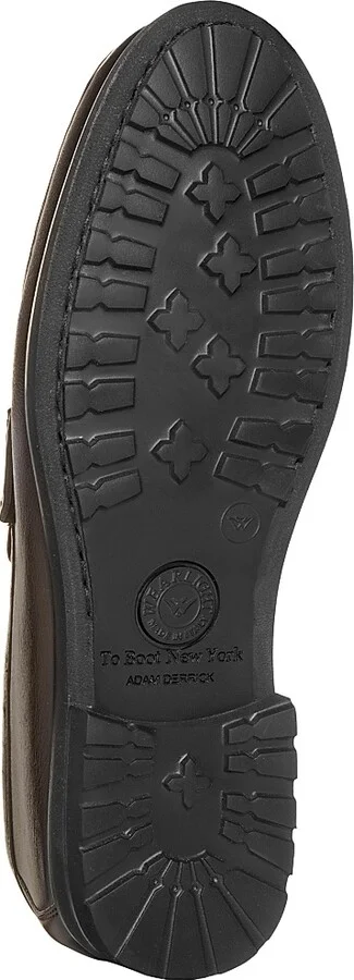 Men's Belfast Leather Penny Loafers - Nero - Size 7 - Image 7