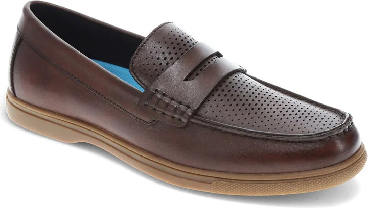 Mens Bellwood Genuine Leather Dress Casual Slip On Loafer Shoe