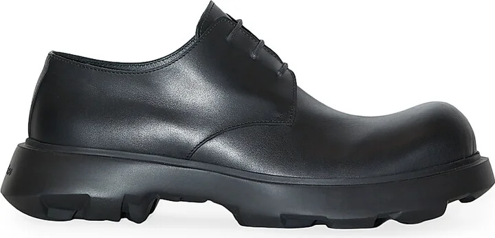 Men's Berby Star-Embossed Derbys - Black - Size 8