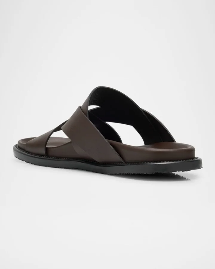 Men's Berkley Leather Criss-Cross Slide Sandals - Image 4