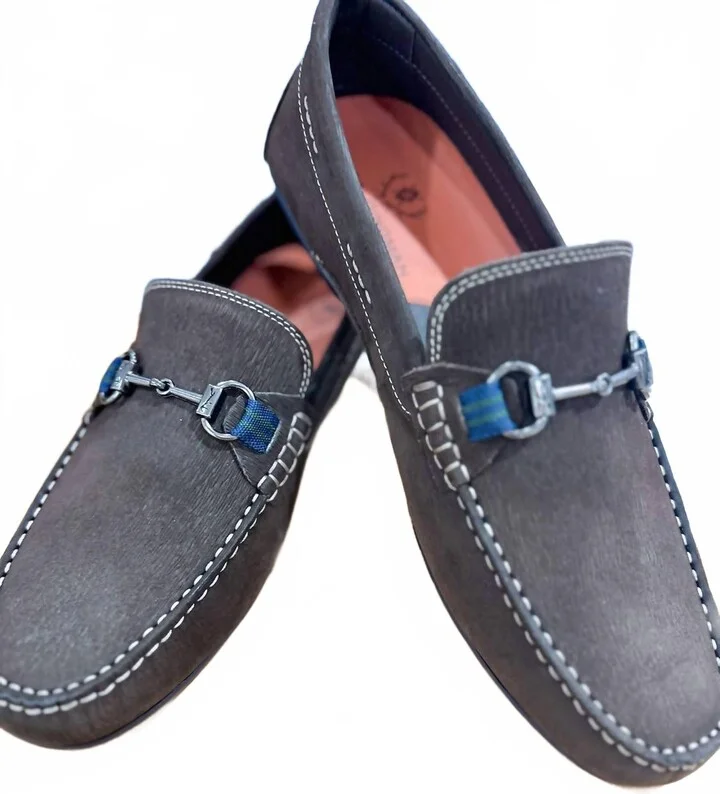 Men's Bermuda Nubuck Horse Bit Loafer In Cafe