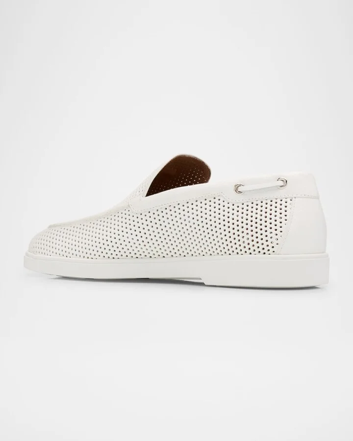 Men's Berth 10 Perforated Leather Loafers - Image 3