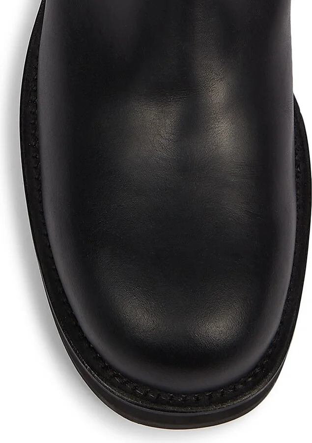 Men's Besare Waxed Leather Boots - Black - Size 8 - Image 4