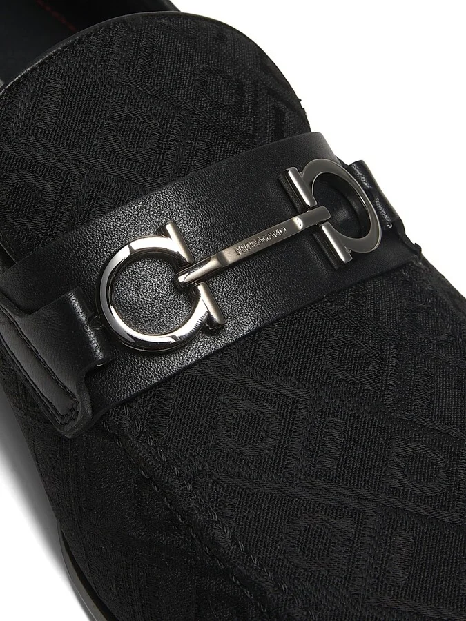 Men's Biarritz Moccassin Loafers - Logo Nero Lucido - Size 7.5 - Image 5