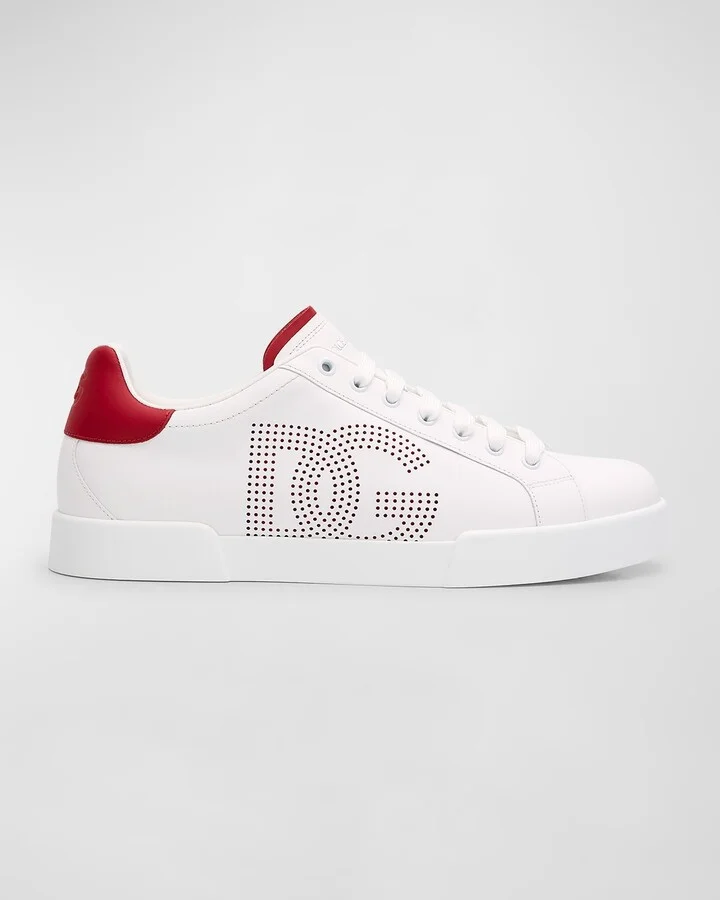 Men's Bicolor Leather DG Sneakers