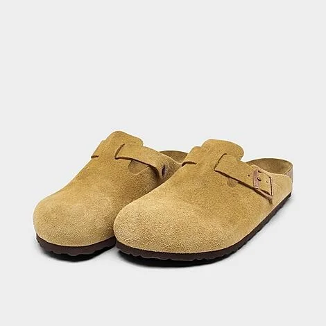 Men's Birkenstock Boston Suede Leather Birko-Flor Clogs - Image 2