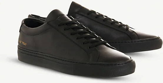 Mens Black Achilles Low-Top Trainers 9 - Image 2