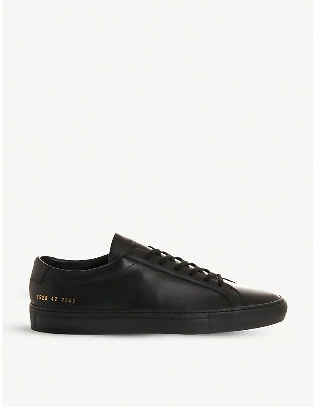Mens Black Achilles Low-Top Trainers 9