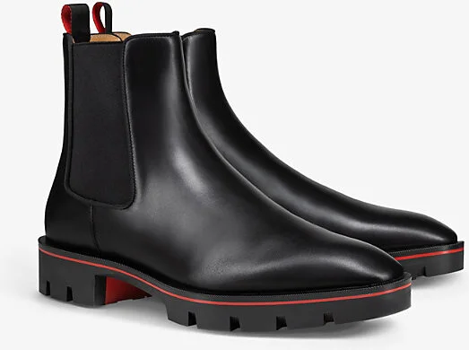 Mens Black Alpinosol Leather Chelsea Boots Eur 45.5 / 11.5 Uk Men - Image 2