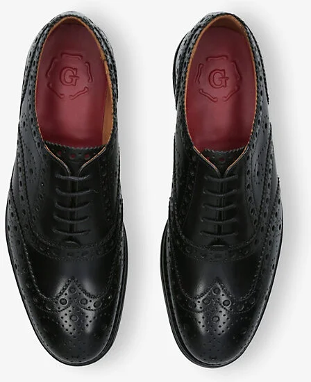 Mens Black Andersons Leather Brogues Eur 44 / 10 Uk Men - Image 2