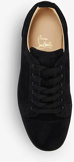 Mens Black/Bk Louis Junior Flat Veau Velour Low-Top Trainers 14.5 - Image 2