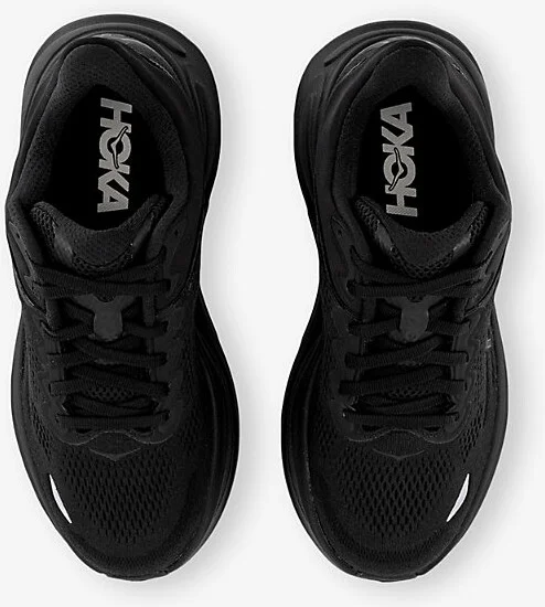 Mens Black Black Bondi 9 Mesh-Knit Low-Top Trainers Eur 45 / 11 Uk Men - Image 2