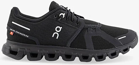 Mens Black Black Cloud 6 Mesh Low-Top Trainers 8.5
