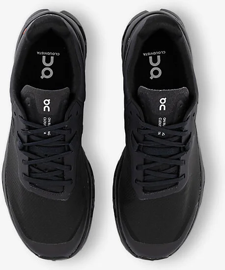 Mens Black Black Cloudvista 2 Mesh Low-Top Trainers 11 - Image 2