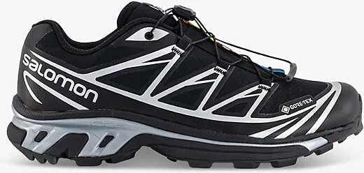Mens Black Black Silver Xt-6 Gtx Quick-Lace Mesh Low-Top Trainers Eur 44.5 / 10.5 Uk Men