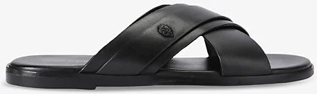 Mens Black Bond Leather Sandals Eur 42 / 8 Uk Men
