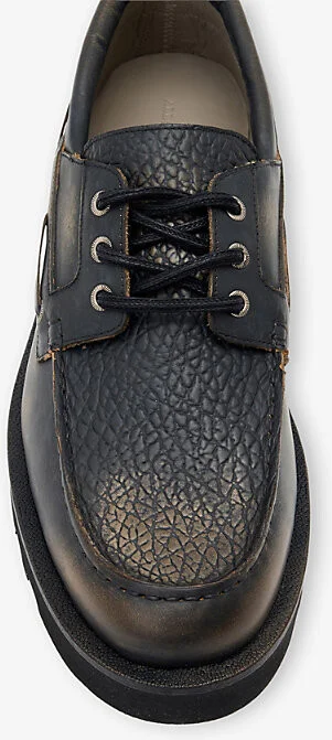 Mens Black/Brown Skiff Leather Loafers Eur 45 / 11 Uk Men - Image 2