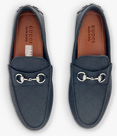 Mens Black Byorn Driver Leather Loafers Eur 43 / 9 Uk Men - Image 2