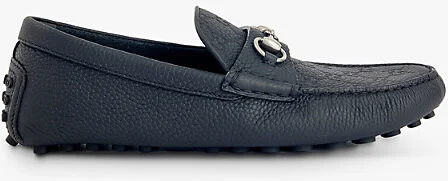 Mens Black Byorn Driver Leather Loafers Eur 43 / 9 Uk Men