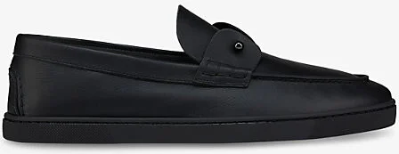 Mens Black Chambeliboat Leather Boat Shoes Eur 42.5 / 8.5 Uk Men