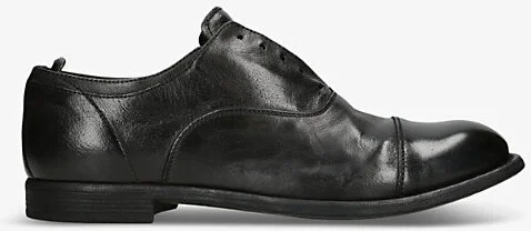 Mens Black Chronicle Laceless Leather Derby Shoes Eur 44 / 10 Uk Men